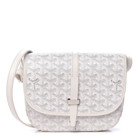 white Goyard backpack